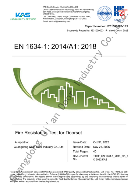 EN standard 60-minute steel fire doors with glass—double-leaf + single leaf set, Qi An project supply (Zhujian)